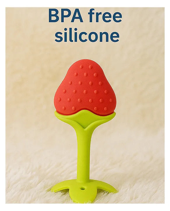 KIDS BASIC Baby Silicone Spoon Bottle with Soft Teether Feeder Combo , BPA Free Feeding Set