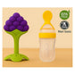 KIDS BASIC Baby Silicone Spoon Bottle with Soft Teether Feeder Combo , BPA Free Feeding Set