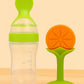 KIDS BASIC Baby Silicone Spoon Bottle with Soft Teether Feeder Combo , BPA Free Feeding Set