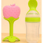 KIDS BASIC Baby Silicone Spoon Bottle with Soft Teether Feeder Combo , BPA Free Feeding Set