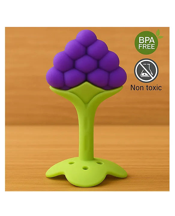 KIDS BASIC Baby Silicone Spoon Bottle with Soft Teether Feeder Combo , BPA Free Feeding Set