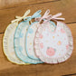 KIDS BASIC  Premium Imported Knot Frill Baby Bibs - Super Soft, Large Size, Cute Designs