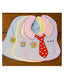KIDS BASIC Adorable Baby Bib With Tie Design - Waterproof, Soft & Easy to Clean