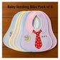 KIDS BASIC Adorable Baby Bib With Tie Design - Waterproof, Soft & Easy to Clean