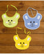 KIDS BASIC premium Knot Baby Bibs - Soft Cotton, Cute Animal Prints, Comfortable & Absorbent
