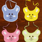 KIDS BASIC premium Knot Baby Bibs - Soft Cotton, Cute Animal Prints, Comfortable & Absorbent