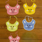 KIDS BASIC premium Knot Baby Bibs - Soft Cotton, Cute Animal Prints, Comfortable & Absorbent