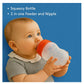 KIDS BASIC 2 In 1 Silicone Feeder & Nipple With Silicone Squeeze Bottle, 180 ml- Blue