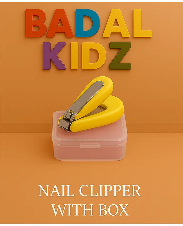 KIDS BASIC  Baby Nail Clipper with Safety Box - Gentle & Easy Grooming for Newborns and Kids
