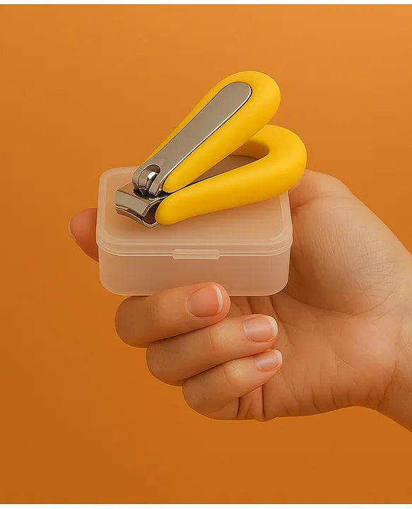 KIDS BASIC  Baby Nail Clipper with Safety Box - Gentle & Easy Grooming for Newborns and Kids