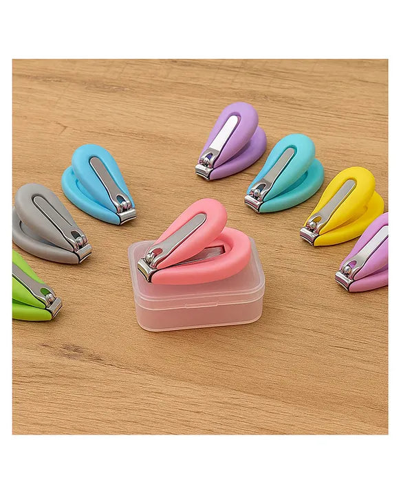 KIDS BASIC  Baby Nail Clipper with Safety Box - Gentle & Easy Grooming for Newborns and Kids