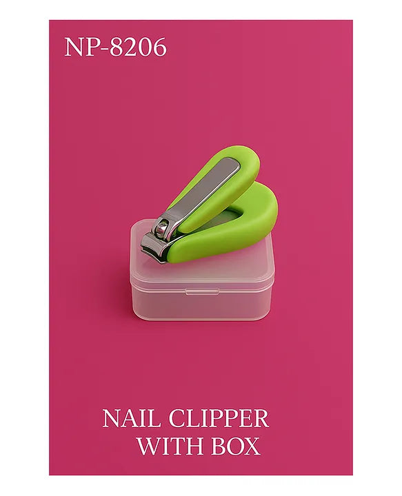 KIDS BASIC  Baby Nail Clipper with Safety Box - Gentle & Easy Grooming for Newborns and Kids