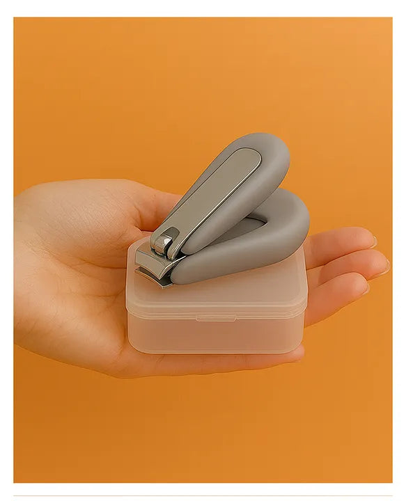 KIDS BASIC  Baby Nail Clipper with Safety Box - Gentle & Easy Grooming for Newborns and Kids