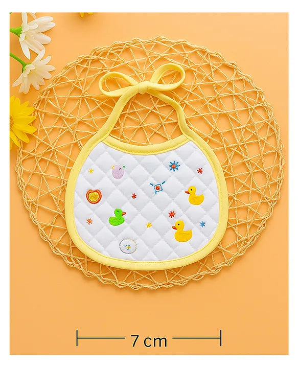 KIDS BASIC Newborn Small Knot Bib | Soft Cotton Baby Feeding Bibs | Absorbent & Comfortable for Drooling & Feeding