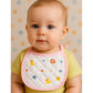 KIDS BASIC Newborn Small Knot Bib | Soft Cotton Baby Feeding Bibs | Absorbent & Comfortable for Drooling & Feeding