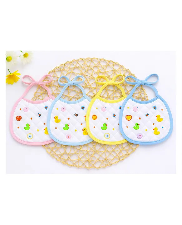 KIDS BASIC Newborn Small Knot Bib | Soft Cotton Baby Feeding Bibs | Absorbent & Comfortable for Drooling & Feeding