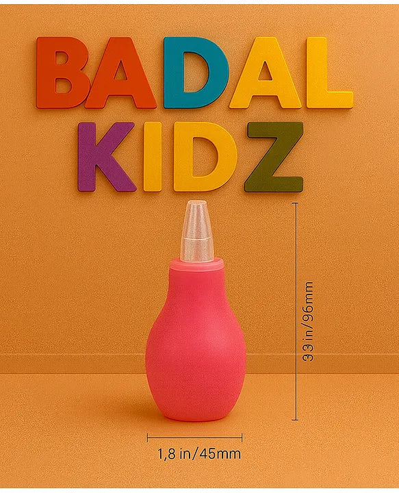 KIDS BASIC Baby Nasal Aspirator Nose Cleaner|Soft & Safe Suction for Newborns