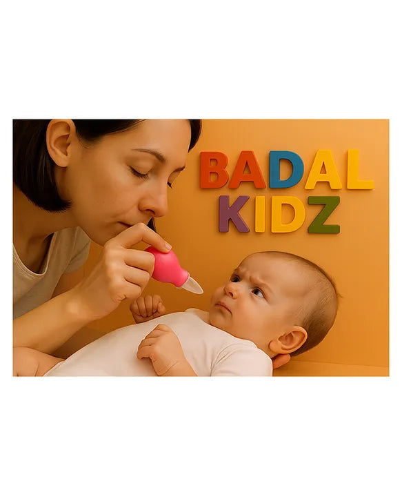 KIDS BASIC Baby Nasal Aspirator Nose Cleaner|Soft & Safe Suction for Newborns
