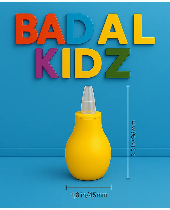 KIDS BASIC Baby Nasal Aspirator Nose Cleaner|Soft & Safe Suction for Newborns