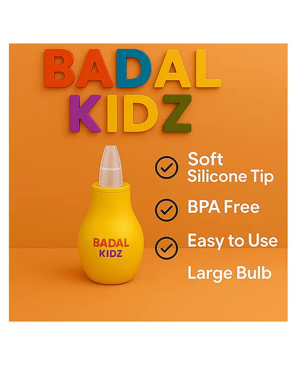 KIDS BASIC Baby Nasal Aspirator Nose Cleaner|Soft & Safe Suction for Newborns