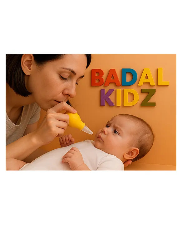 KIDS BASIC Baby Nasal Aspirator Nose Cleaner|Soft & Safe Suction for Newborns