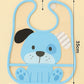 KIDS BASIC Baby Plastic Waterproof With Pocket Animal Print Bib