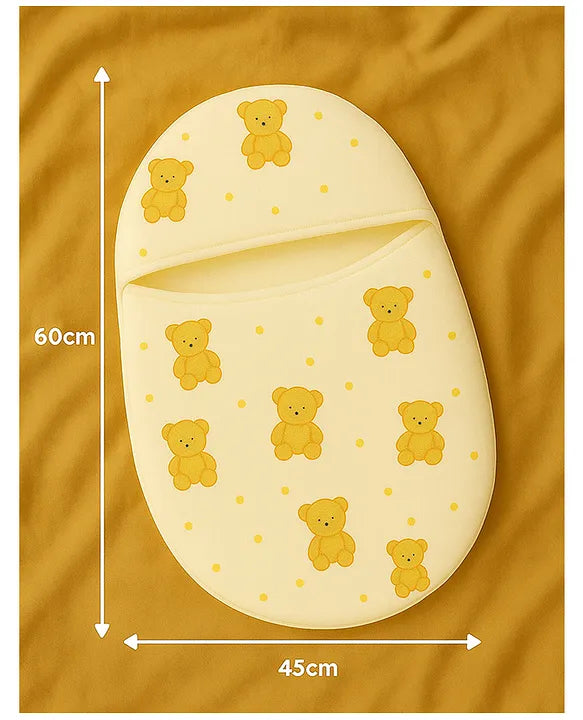 KIDS BASIC Muslin Warm Baby Sleeping Bag | Bonding | Soft & Breathable Swaddle Wrap for Newborns- Teddy Print