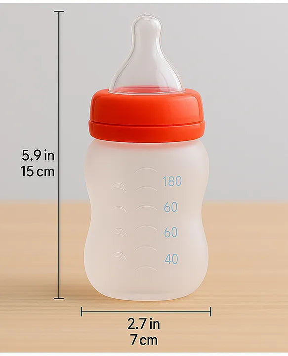 KIDS BASIC Newborn Essential Combo Muslin Warm Softest Sleeping Bag & BPA Free 2 In 1 Feeding Spoon Bottle + Nipple Bottle- Horse Print & Red