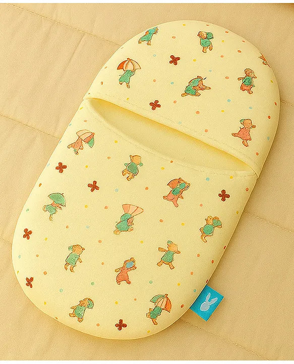 KIDS BASIC Newborn Love Combo - Muslin Warm Sleeping Bag & BIS Certified Wooden Rattle for Safe & Joyful Moments- Horse Print & Green