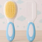 KIDS BASIC Baby Care Grooming Essential Combo | Teddy Style Powder Puff + Nail Cutter + Nose Sucker + Hair Brush & Comb Set- Blue, Blue, Blue, Blue