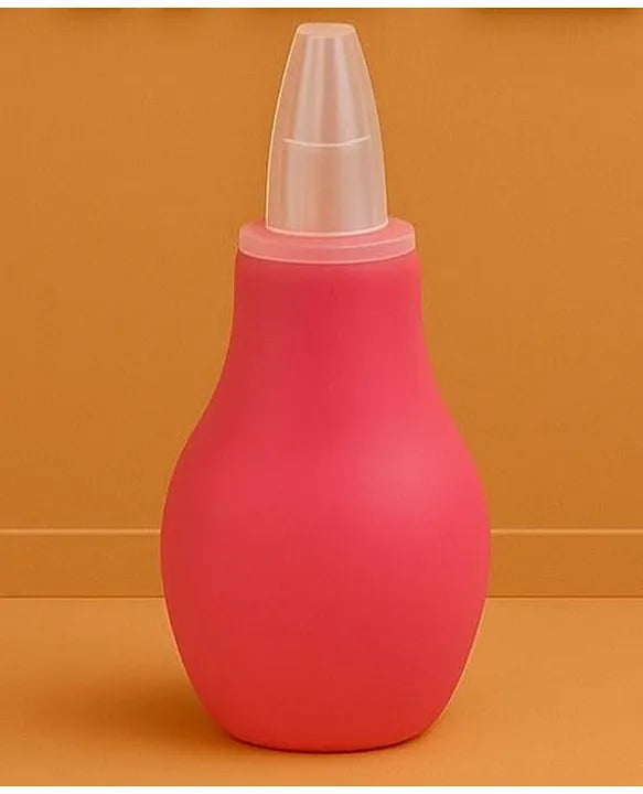 KIDS BASIC Baby Care Grooming Essential Combo | Teddy Style Powder Puff + Nail Cutter + Nose Sucker + Hair Brush & Comb Set- Green, Green, Pink, Green