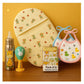 KIDS BASIC Newborn Essentials Gift Combo | Muslin Warm Sleeping Bag + Stainless Steel Feeding Bottle + 6 Muslin Hankies + 3 Knot Bibs + Wooden Rattle- Horse + Giraffe + Green