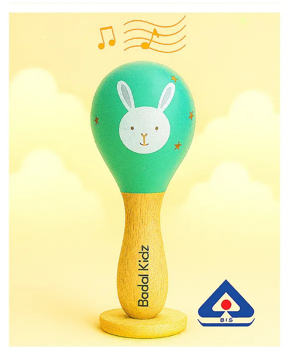 KIDS BASIC Newborn Essentials Gift Combo | Muslin Warm Sleeping Bag + Stainless Steel Feeding Bottle + 6 Muslin Hankies + 3 Knot Bibs + Wooden Rattle- Horse + Giraffe + Green