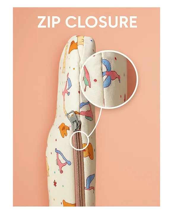 KIDS BASIC Newborn Essentials Gift Combo | Muslin Warm Sleeping Bag + Stainless Steel Feeding Bottle + 6 Muslin Hankies + 3 Knot Bibs + Wooden Rattle- Dino +Astronaut + Purple