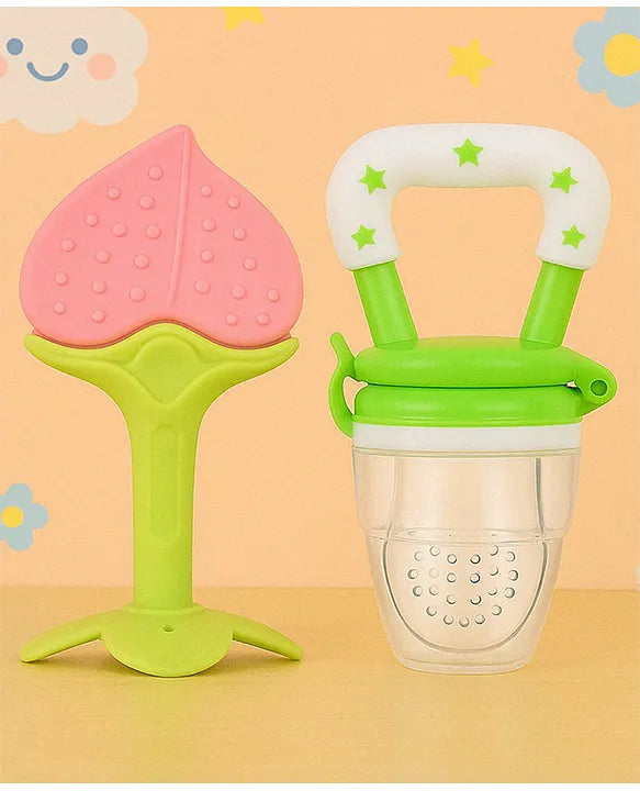 KIDS BASIC Bpa Free 100 % Silicone Fruit Shape Teether And Fruit Feeder